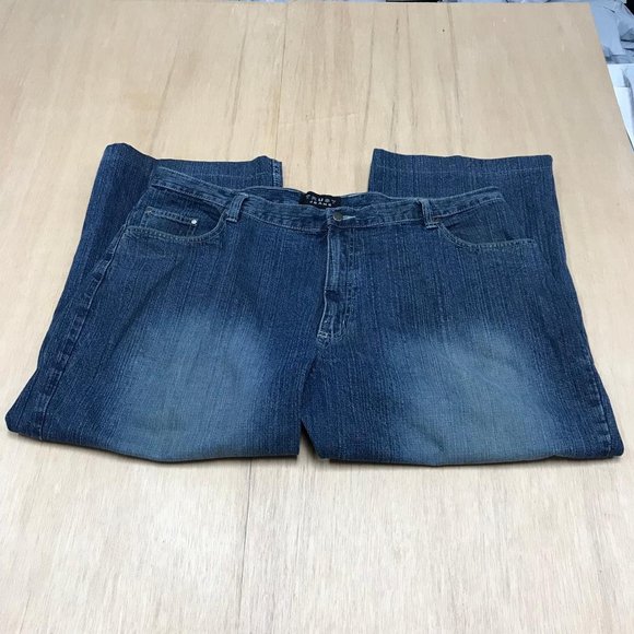 trust jeans men size 46 waist blue 46x27 *hemmed - Picture 4 of 4